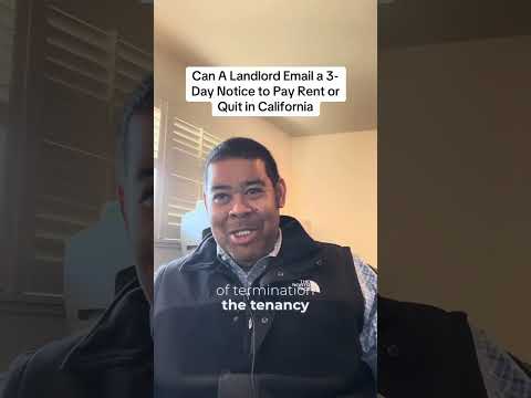Can A Landlord Email a 3-Day Notice to Pay Rent or Quit in California? #landlordwarrior