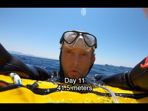 Freediving in Dahab - Day 11 (41.5 meters)