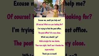 Easy English Conversation for Beginners | Daily Speaking Practice | Asking for Directions in English