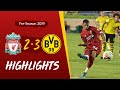 Liverpool vs Borussia Dortmund | Wilson & Brewster score in Notre Dame defeat