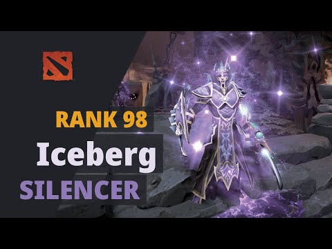 Iceberg (Rank 98) plays Silencer Dota 2 Full Game