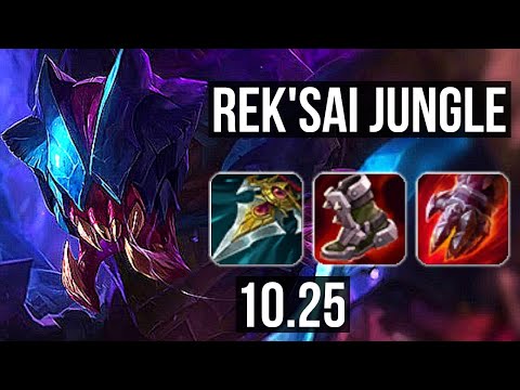 REK'SAI vs PANTHEON (JUNGLE) | 1000+ games, 12/2/5, Legendary | BR Master | v10.25