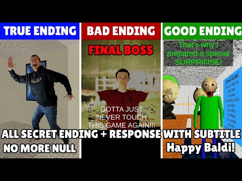 Null Boss! - Baldi's Basics Classic Remastered (Unlock Mode + Response + Secret Ending) [Official]