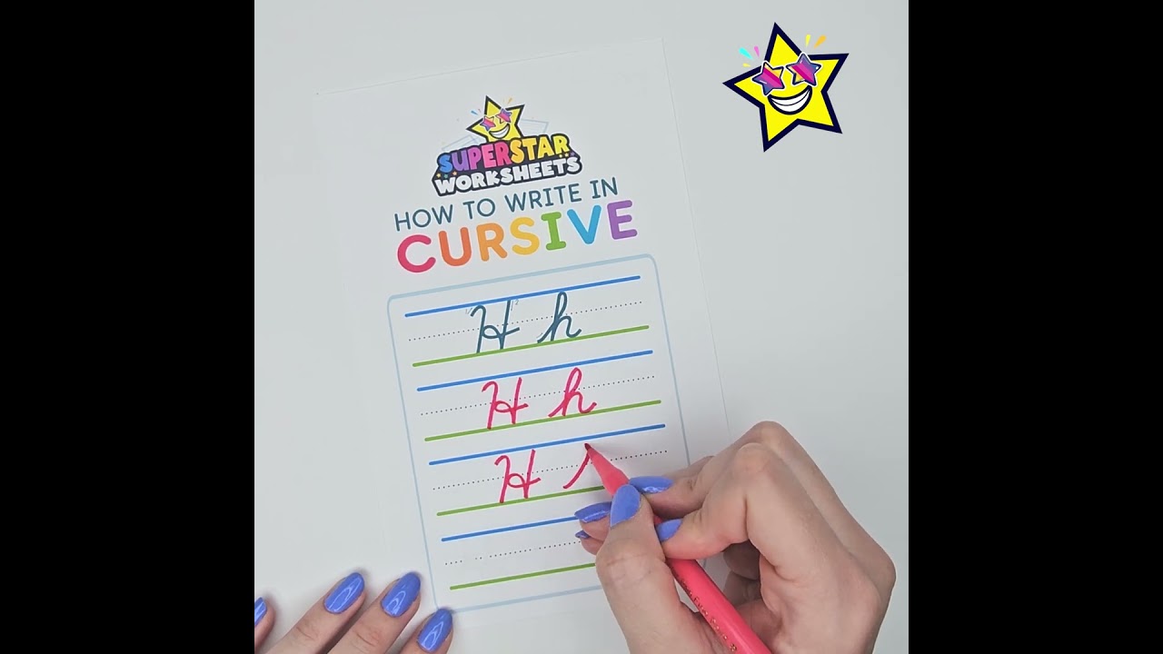 How to Write Cursive Letter H
