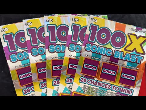 💥💥NEW TICKET!!💥💥 | 100X SONIC BLAST | $50 TEXAS LOTTERY SESSION