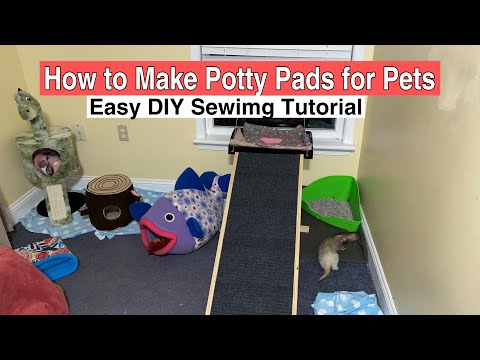 How to make reusable potty pads for pets: Easy DIY Sewing Tutorial