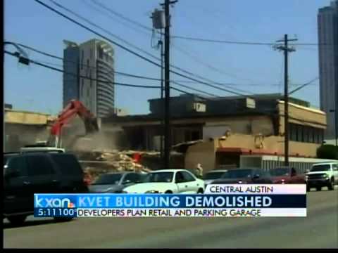 KVET building, landmark demolished