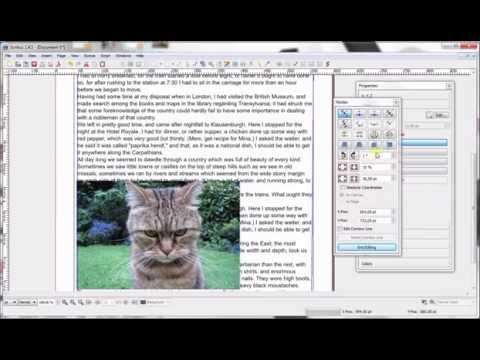 Scribus 1.4.5 - wrap text around more images