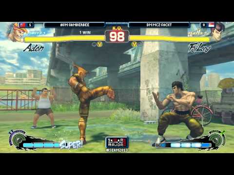 SEAM2013 SF4 AVM Gamerbee(Adon) vs DM MCZ Gackt(Fei) Top 16 Winners