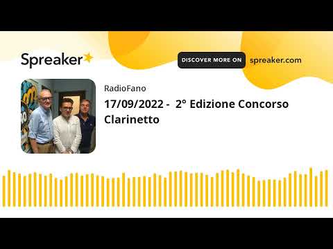 17/09/2022 -  2° Edizione Concorso Clarinetto