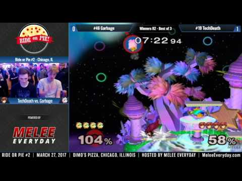 Ride or Pie 2 - Garbage (Peach) vs. TechDeath (Marth) - SSBM - Winners R2