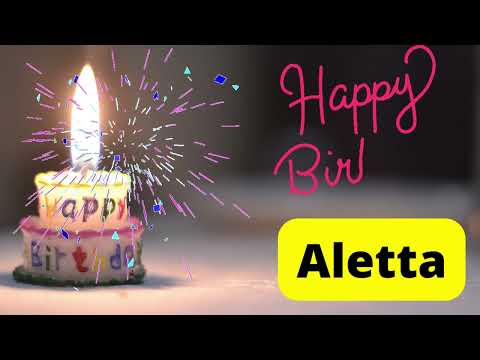 Happy birthday Aletta video