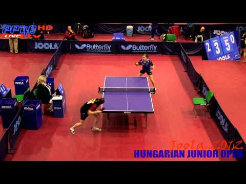 Joola Hungarian 2012 - Girls Singles MARCHETTI N. vs. SANDEHN A.