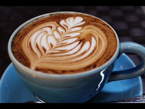 How to make free pour latte art easily on no crema coffee without an espresso machine Video