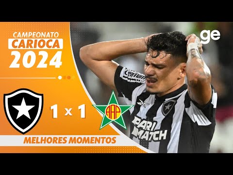 BOTAFOGO 1 X 1 PORTUGUESA-RJ  | MELHORES MOMENTOS | CAMPEONATO CARIOCA 2024 | ge.globo