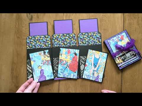 Vintage Inspired Mini Pocket Folio with Graphic 45 Life is a Journey