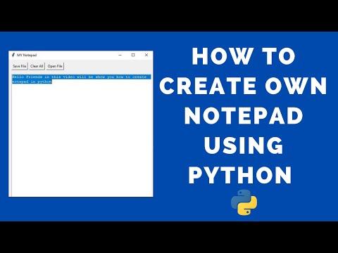 Creating Notepad Gui Python Tkinter Gui Tutorial