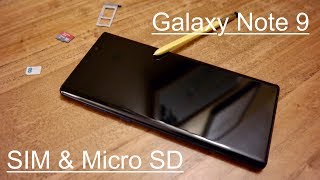Galaxy Note 9 - How To Install A SIM & Micro SD Card