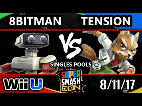 Smash Con 2017 Smash 4 - FABLE | 8BitMan (ROB) Vs. Tension (Fox) Wii U Pools