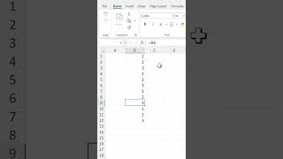 Repeating Numbers in Excel #shorts