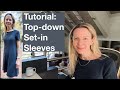Top-Down Set-In Sleeves Tutorial - Modifying the Milly Dress - Shaped sleeve cap - Mostly Knitting
