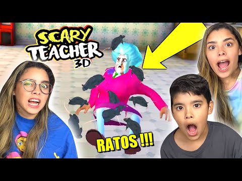 TROLAMOS a PROFESSORA DO MAL com RATOS !!! *SCARY TEACHER 3D*