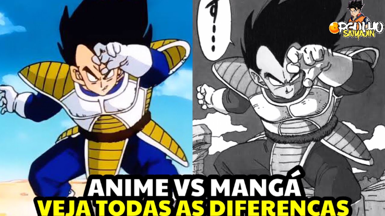 DRAGON BALL Z SAGA SAIYAJINS ANIME VS MANGÁ: TODAS AS DIFERENÇAS (QUAL O MELHOR ?)