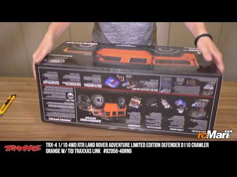 Traxxas TRX-4 Land Rover Adventure Limited Edition Defender D110 Crawler Orange Unbox! Video