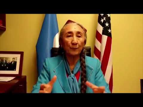 President Greeting Rebiya Kadeer