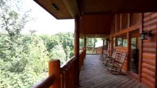 preview picture of video 'Lookout Point Alpine Mountain Village 4 Bedroom Log Cabin near Dollywood - Cabins USA 2013'