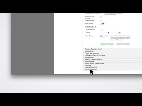 Lexmark Update Firmware