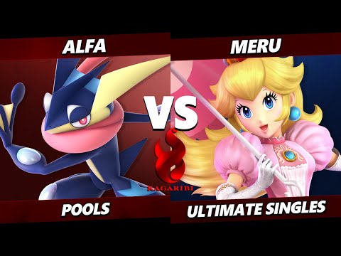 Kagaribi 9 - Alfa (Greninja) Vs. Meru (Peach) SSBU Ultimate Tournament