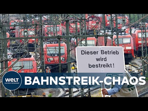 BAHNSTREIK: Zugverkehr MASSIV GESTÖRT - Scharfe Kritik aus der Wirtschaft | WELT THEMA
