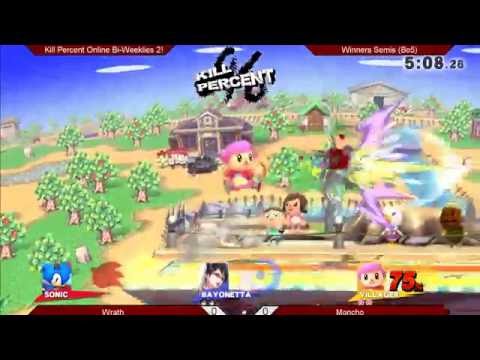KPO 2 - Winners Semis - Wrath (Bayonetta, Sonic) vs. Moncho (Villager) - SSB4