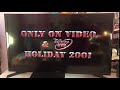 Only On Video And Disney DVD Holiday 2001