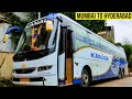 Mumbai To Hyderabad Full Bus Journey By Kanade Volvo B11R I Shift Sleeper Bus Cabin Ride