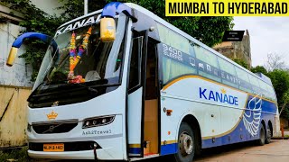 Mumbai to Hyderabad full bus journey by Kanade Vol