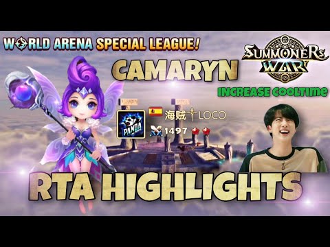 Amazing Camaryn (Dark Pixie) Gameplay RTA Highlights - Summoners War
