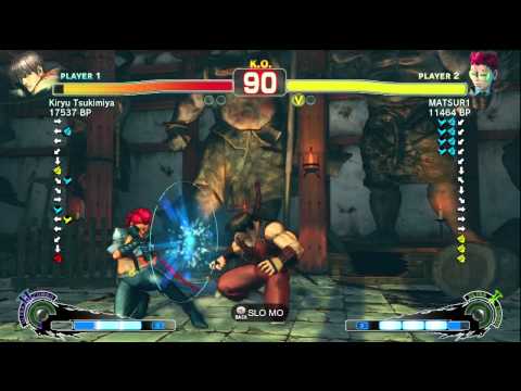 Kiryu Tsukimiya [Guy] vs MATSUR1 [Viper] SSF4 Japanese Online Ranked Matches - TRUE-HD