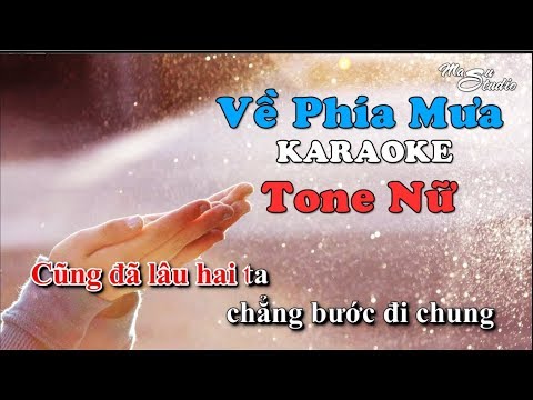 Về Phía Mưa - Thế Bảo | Karaoke Tone Nữ | Beat Chuẩn Full HD
