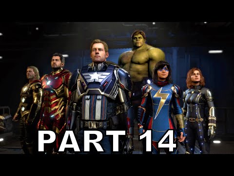 MARVELS AVENGERS Walkthrough Gameplay Part 14 - Warship Boss (Full Game)