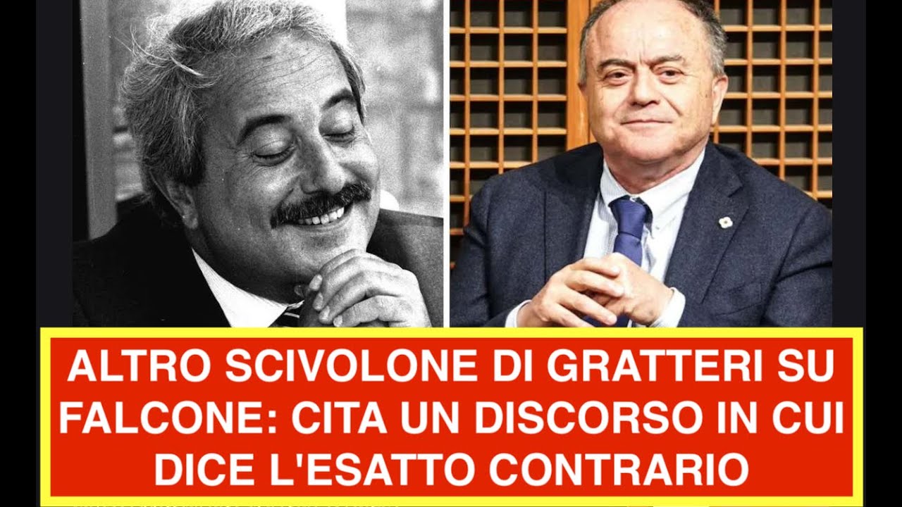 ALTRO SCIVOLONE DI GRATTERI SU FALCONE: CITA UN DISCORSO IN CUI DICE L'ESATTO CONTRARIO