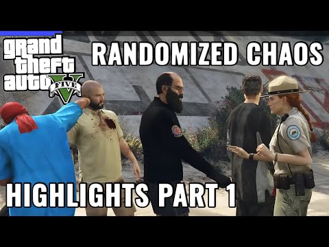 GTA 5 Chaos & 2 Rainbomizers Highlights Part 1 - Funny Moments (No Commentary)