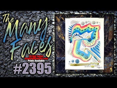 #2395 The Many Faces 2024 Collection: Ink Painting Process Timelapse with Ray Taylor