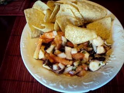 Receta Ceviche de Pulpo (como hacer ceviche de pulpo).