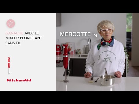 Plain or chocolate ganache with the cordless immersion blender | Recipe by Mercotte | KitchenAid