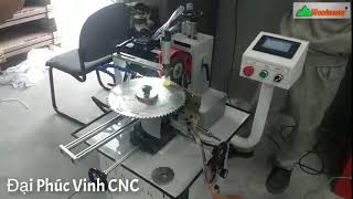 Máy mài lưỡi cưa tự động bẻ góc, điều khiển cảm ứng