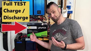 Best priced LiFePo4 battery on Amazon Full TEST charge - discharge 12V 100Ah LiFePO4 Lithium ASTURNU