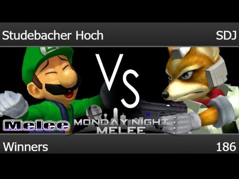 MNM 186 - TLOC | Studebacher Hoch (Luigi) vs SDJ (Fox, Jigglypuff) Winners - Melee