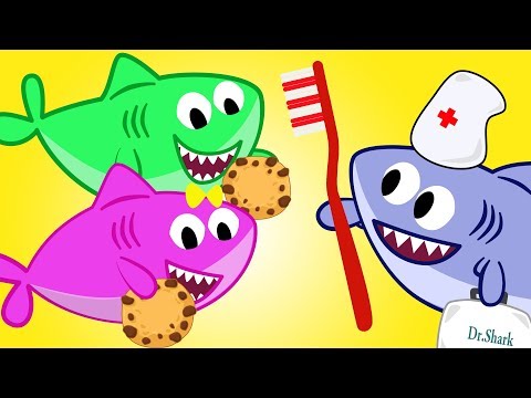 Cookie Song - Baby Shark and Mommy Nurse Brushing Teeth - Nursery Rhymes Video
